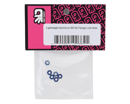 175RC Lightweight Aluminum M3 Lock Nuts (Blue) (6)
