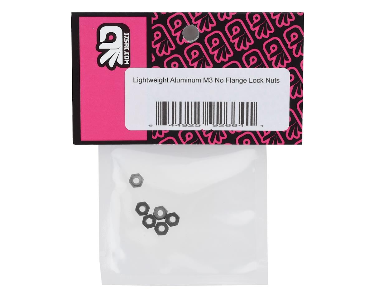 175RC Lightweight Aluminum M3 Lock Nuts (Grey) (6)