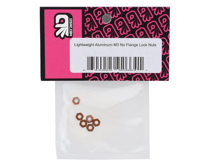 175RC Lightweight Aluminum M3 Lock Nuts (Orange) (6)