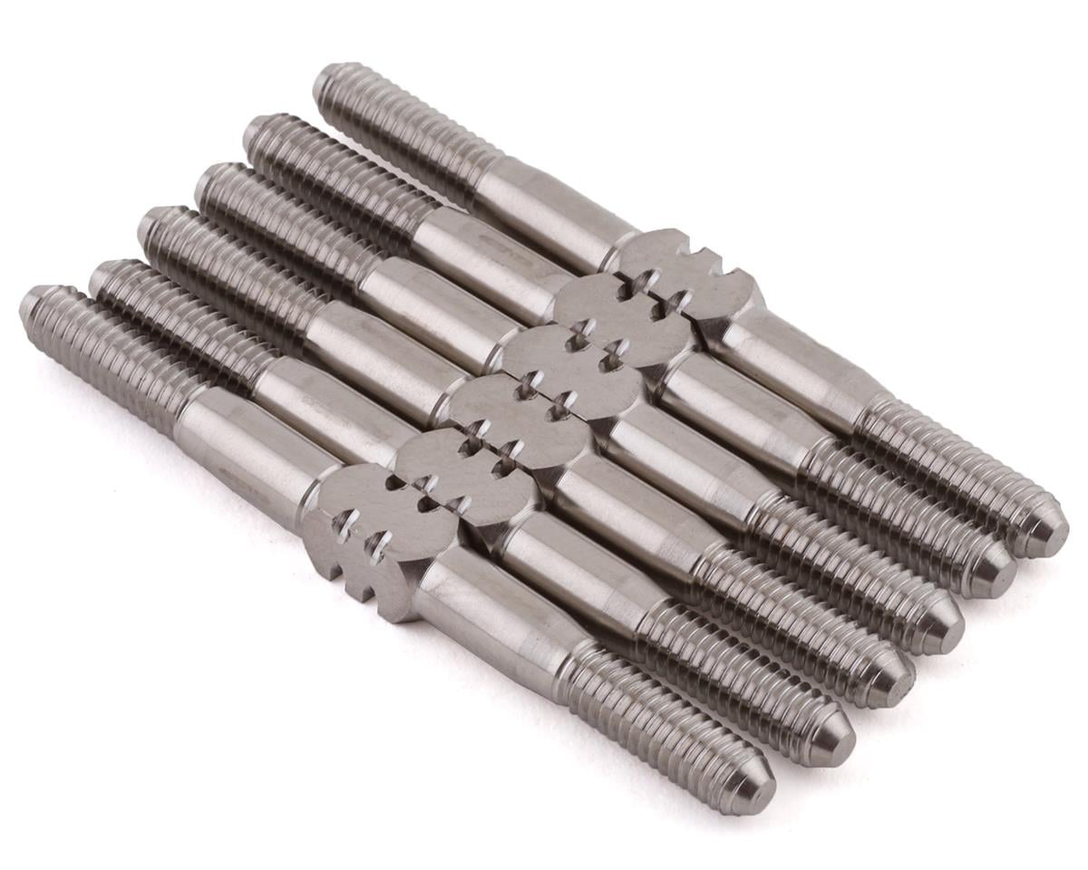 175RC Associated DR10 Titanium Turnbuckle Set (Silver) (6)