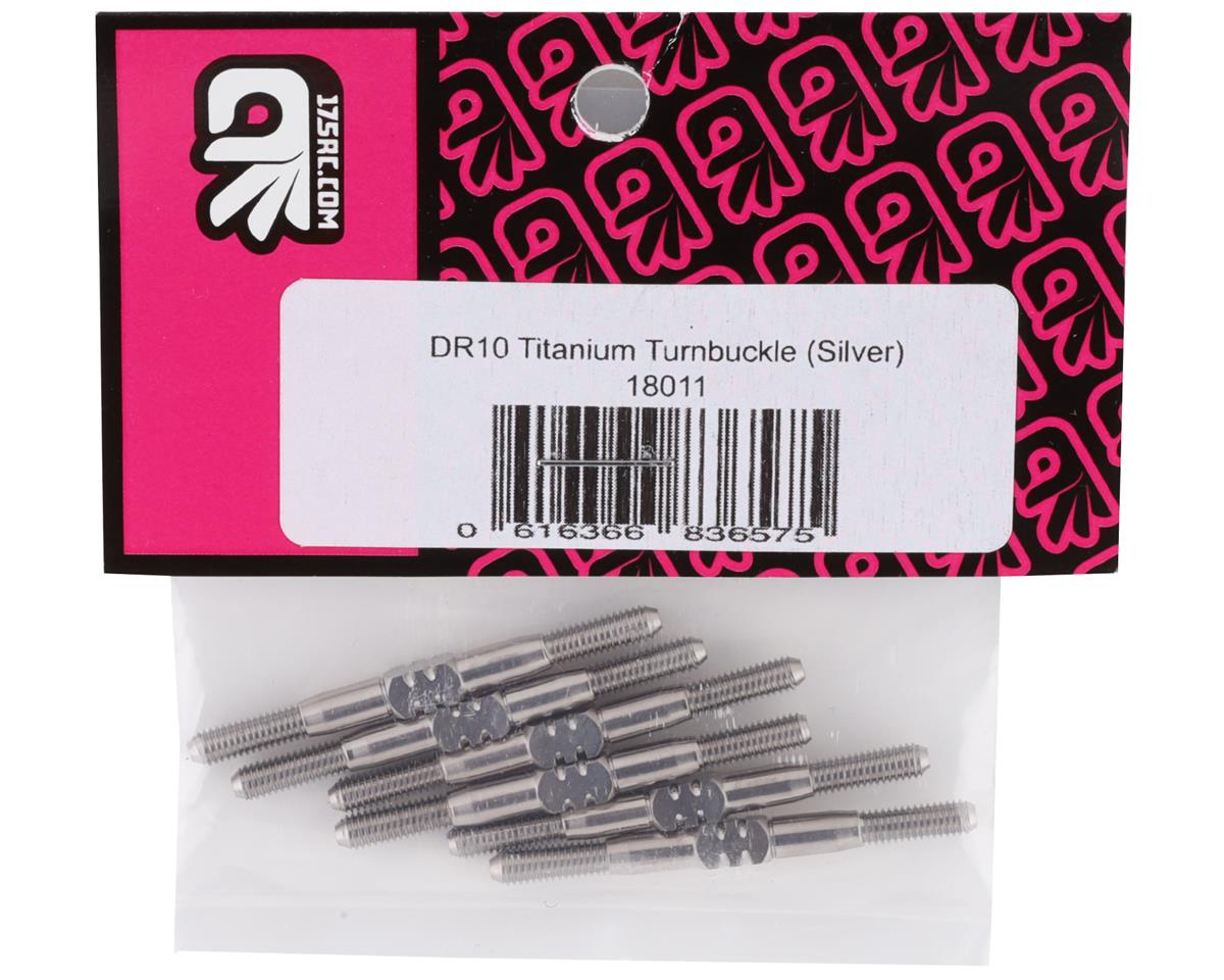 175RC Associated DR10 Titanium Turnbuckle Set (Silver) (6)