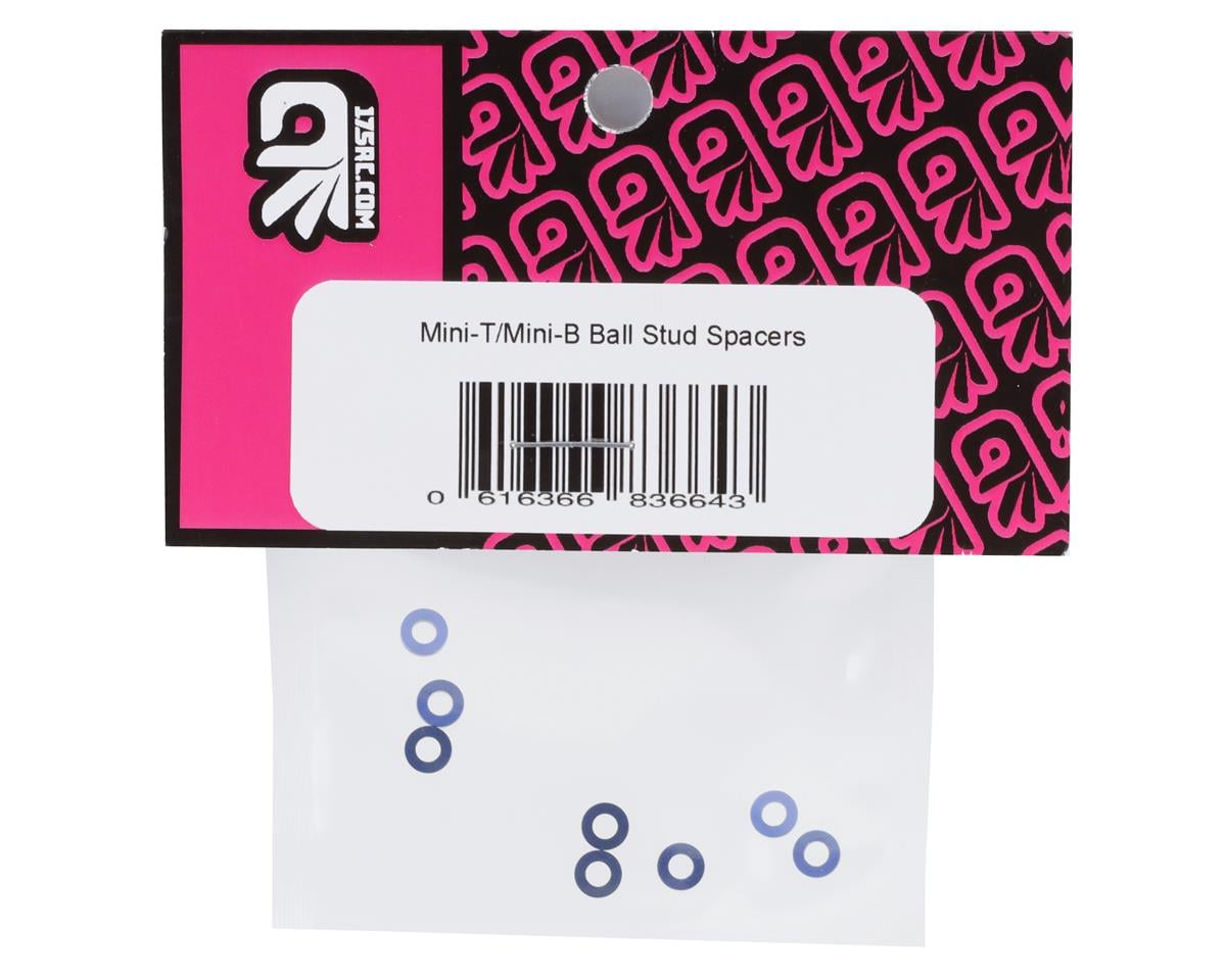 175RC Mini T/B Ball Stud Spacers (Blue) (12)