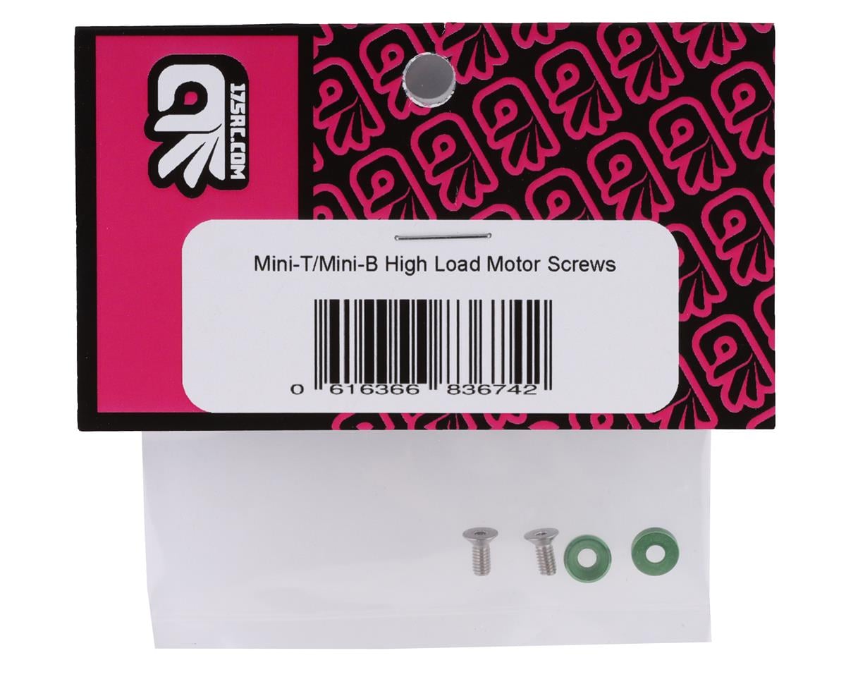 175RC Mini T/B High Load Motor Screws (Green) (2)