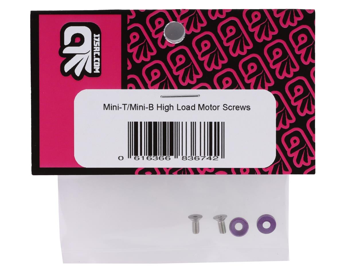 175RC Mini T/B High Load Motor Screws (Purple) (2)