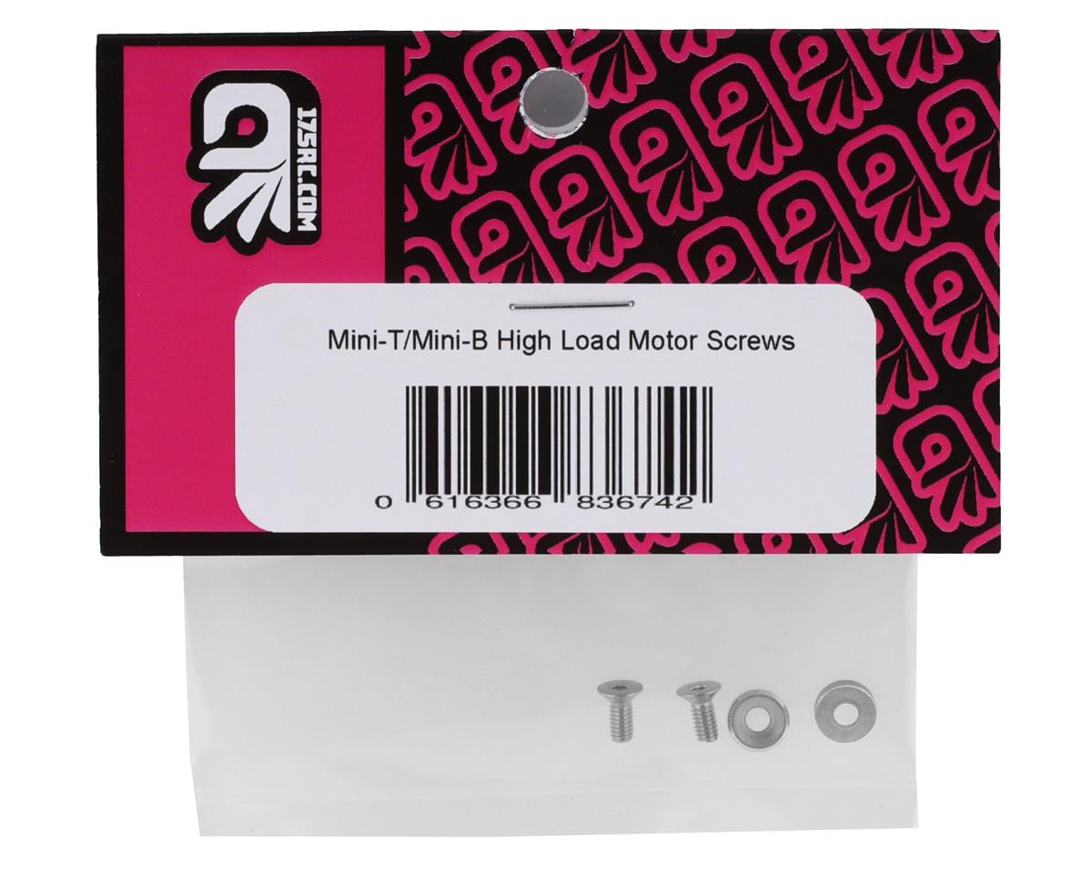 175RC Mini T/B High Load Motor Screws (Silver) (2)