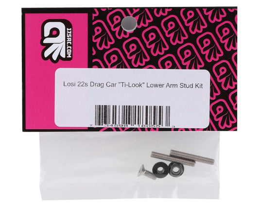 175RC Losi 22S Drag Car "Ti-Look" Lower Arm Stud Kit (Black)