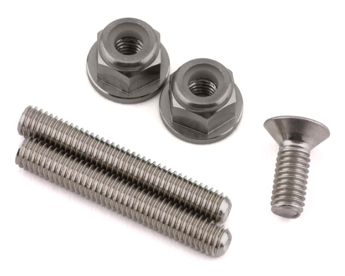 175RC Losi 22S Drag Car "Ti-Look" Lower Arm Stud Kit (Grey)