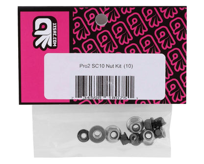 175RC Pro2 Sc10 Nut Kit (Black) (10)