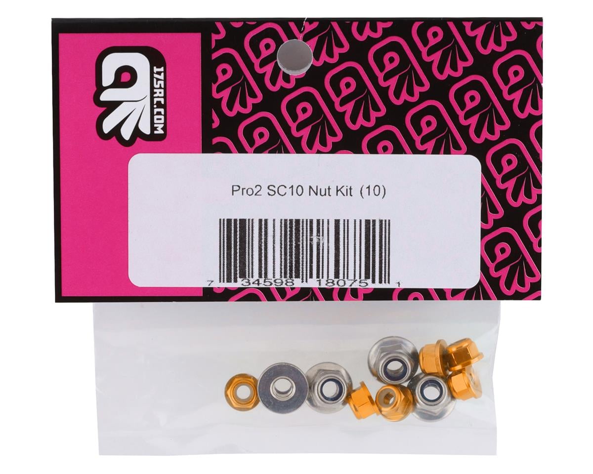 175RC Pro2 Sc10 Nut Kit (Orange) (10)