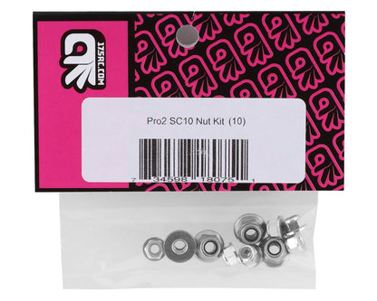 175RC Pro2 Sc10 Nut Kit (Silver) (10)