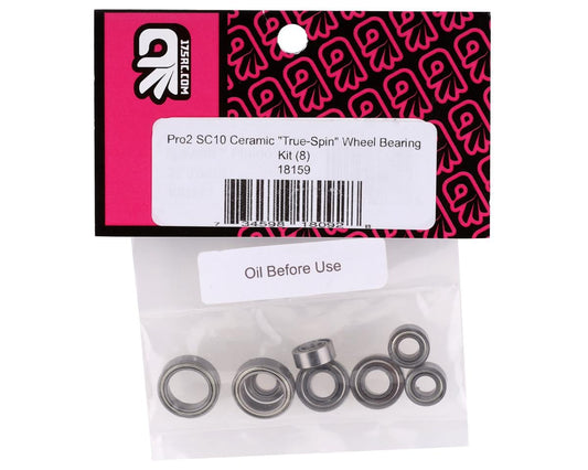 175RC Associated Pro2 SC10 Ceramic "TrueSpin" Wheel Bearing Kit (8)
