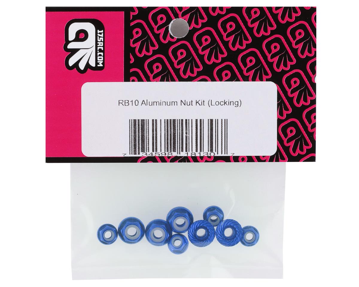 175RC Associated RB10 Aluminum Nut Kit (Blue) (9)