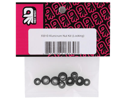 175RC Associated RB10 Aluminum Nut Kit (Black) (9)