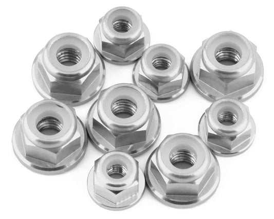 175RC Associated RB10 Aluminum Nut Kit (Silver) (9)