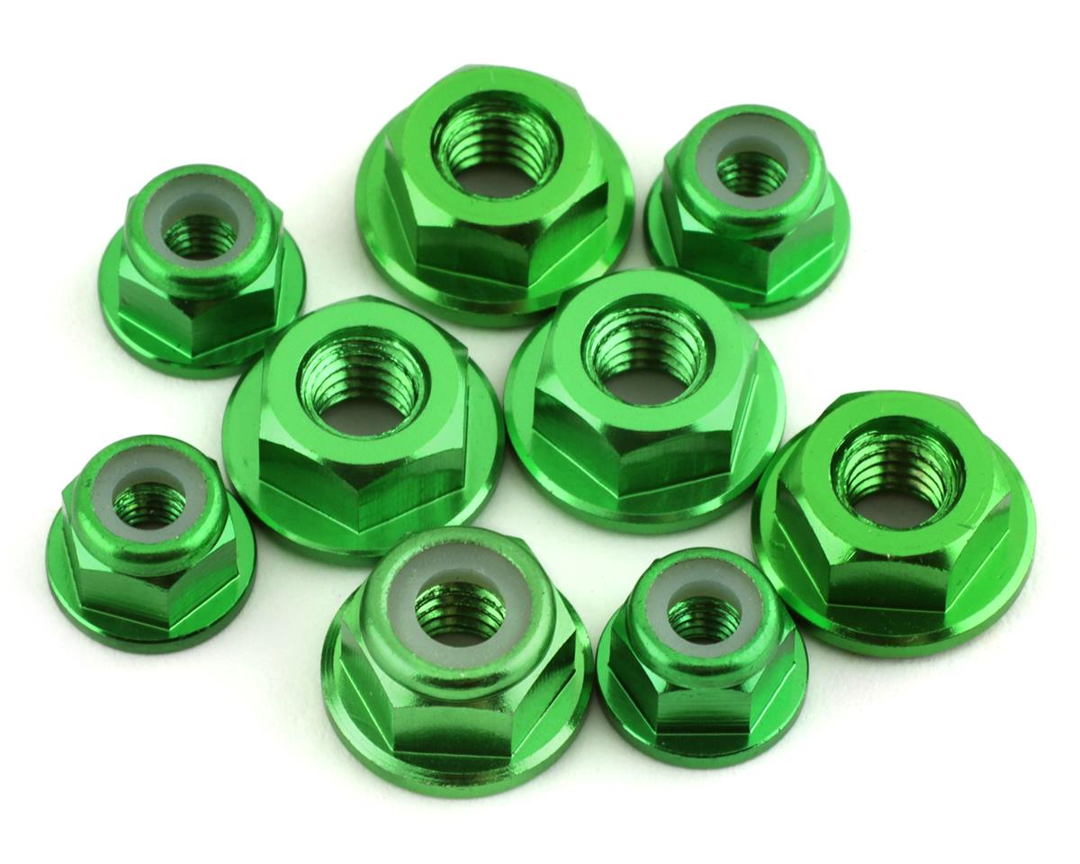 175RC Associated RB10 Aluminum Nut Kit (Green)