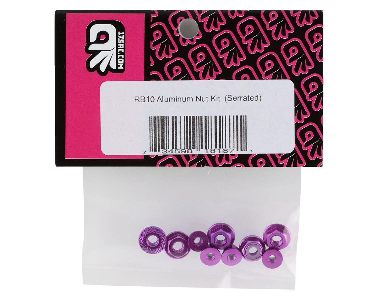 175RC Associated RB10 Aluminum Nut Kit (Purple)