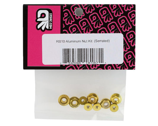 175RC Associated RB10 Aluminum Nut Kit (Gold)