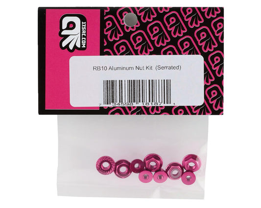 175RC Associated RB10 Aluminum Nut Kit (Pink)