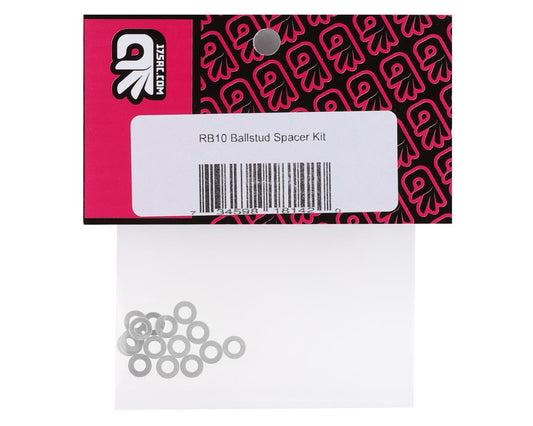 175RC Associated RB10 Ball Stud Spacer Kit (Silver) (16)