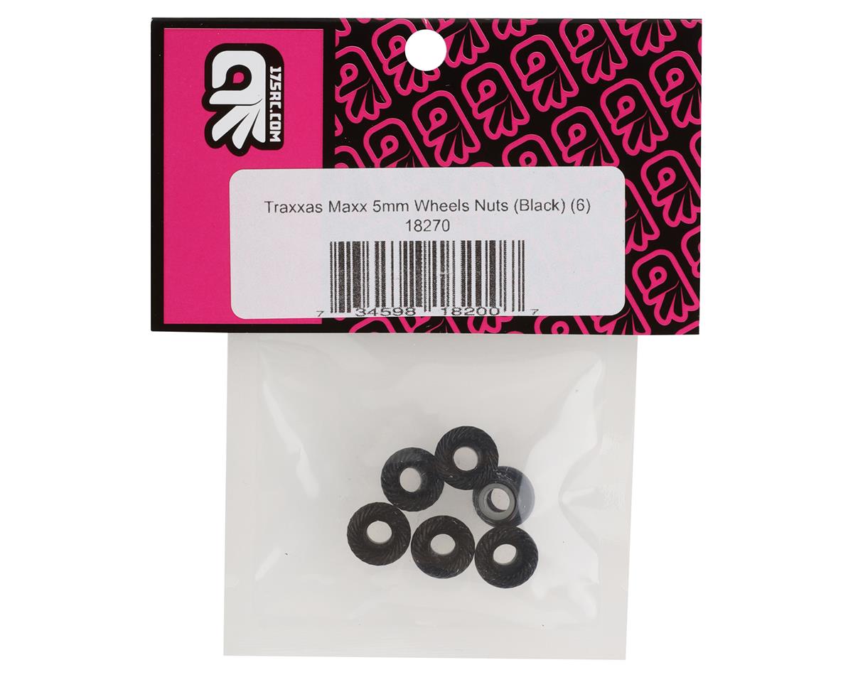 175RC 5mm Wheel Nuts for Traxxas Maxx (Black) (6)