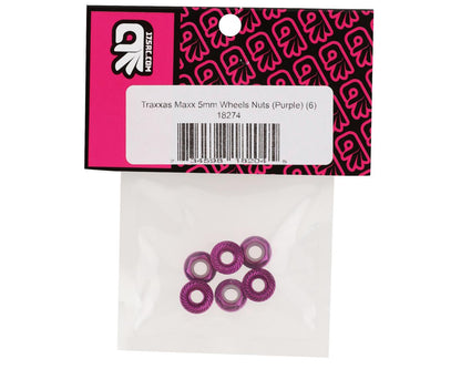 175RC 5mm Wheel Nuts for Traxxas Maxx (Purple) (6)