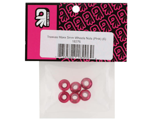 175RC 5mm Wheel Nuts for Traxxas Maxx (Pink) (6)
