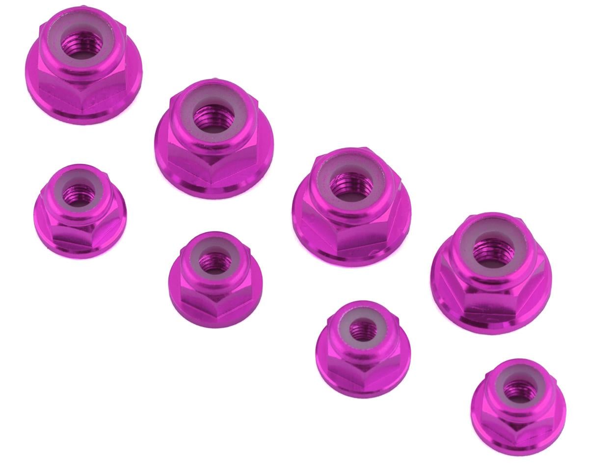 175RC Associated DR10M Aluminum Nut Kit (Pink) (8)