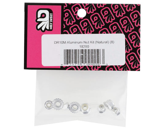 175RC Associated DR10M Aluminum Nut Kit (Natural) (8)