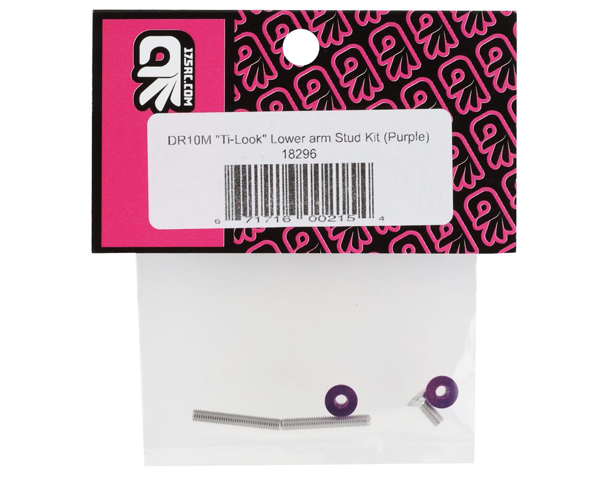 175RC Associated DR10M "Ti-Look" Lower Arm Stud Kit (Purple)