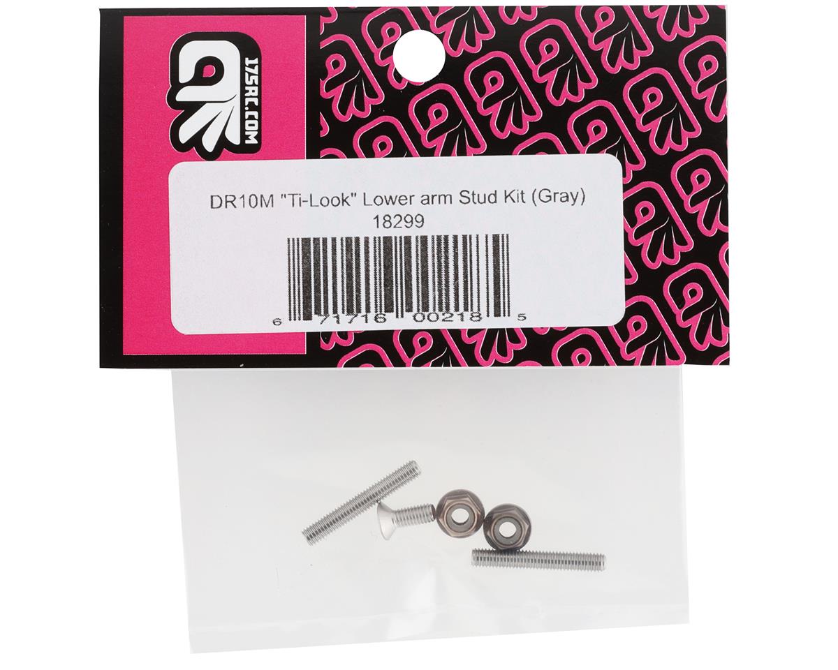 175RC Associated DR10M "Ti-Look" Lower Arm Stud Kit (Grey)
