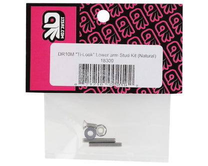 175RC Associated DR10M "Ti-Look" Lower Arm Stud Kit (Natural)