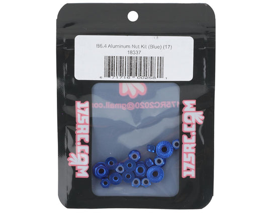 175RC Associated B6.4/B6.4D Aluminum Nut Kit (Blue) (17)