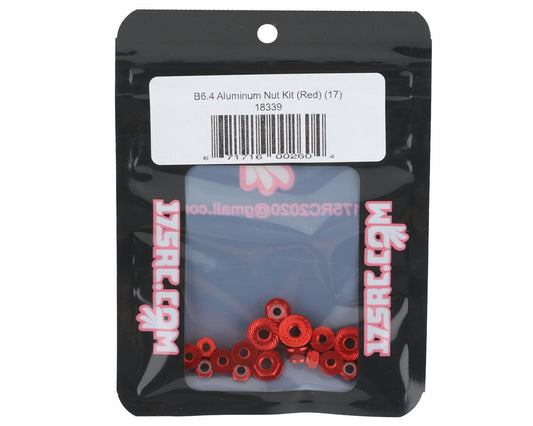 175RC Associated B6.4/B6.4D Aluminum Nut Kit (Red) (17)