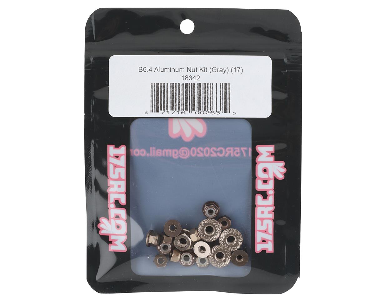 175RC Associated B6.4/B6.4D Aluminum Nut Kit (Grey) (17)