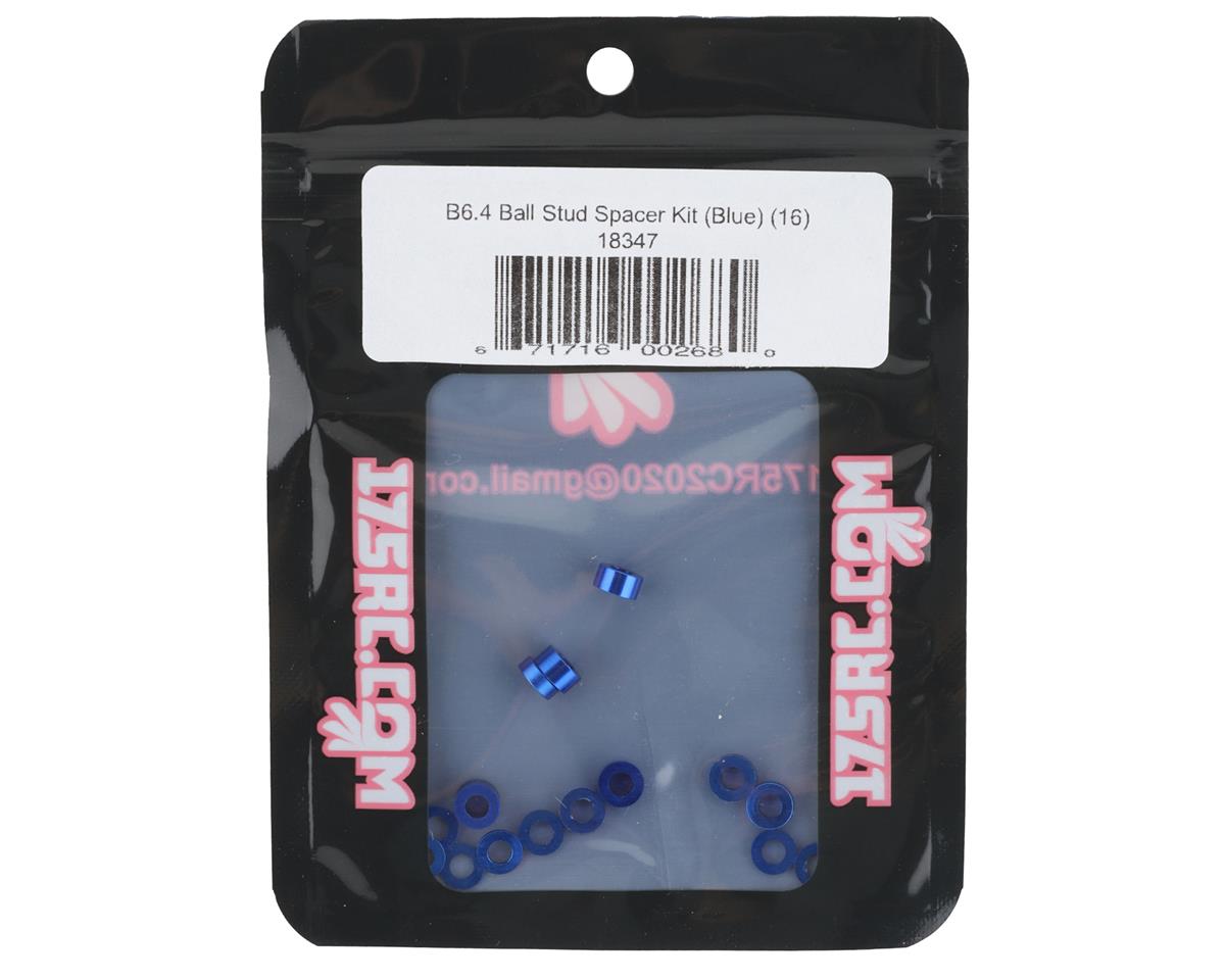 175RC Associated B6.4/B6.4D Ball Stud Spacer Kit (Blue) (16)
