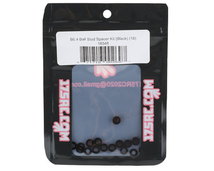 175RC Associated B6.4/B6.4D Ball Stud Spacer Kit (Black) (16)