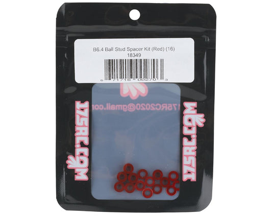 175RC Associated B6.4/B6.4D Ball Stud Spacer Kit (Red) (16)