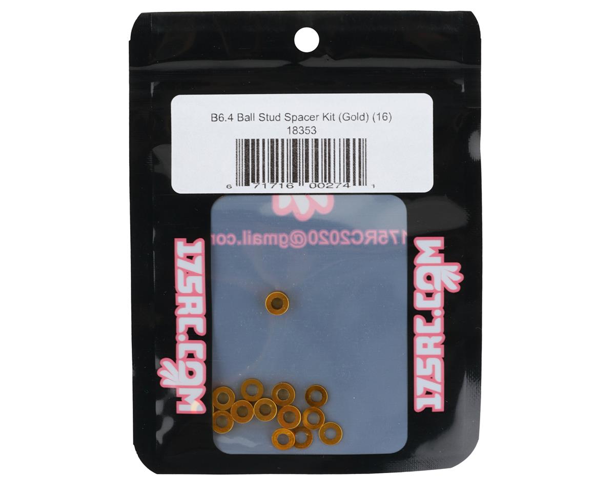 175RC Associated B6.4/B6.4D Ball Stud Spacer Kit (Gold) (16)