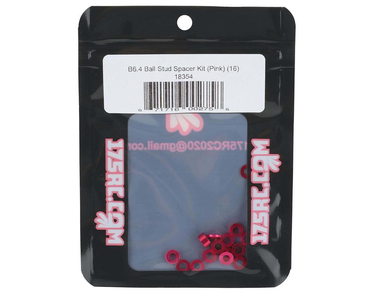 175RC Associated B6.4/B6.4D Ball Stud Spacer Kit (Pink) (16)