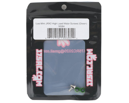 175RC Losi Mini JRX2 High Load Motor Screws (Green) (2)