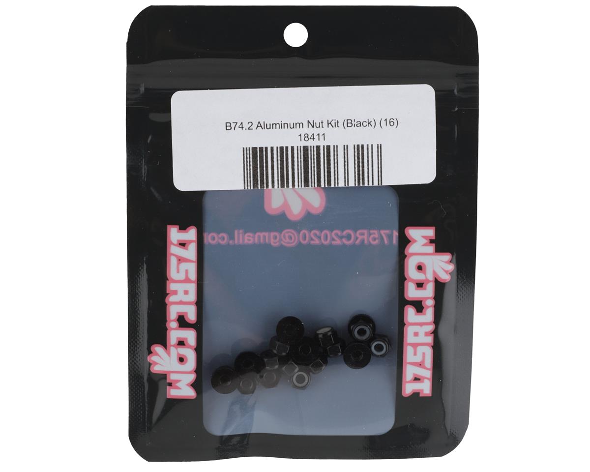 175RC B74.2 Aluminum Nut Kit (Black) (16)
