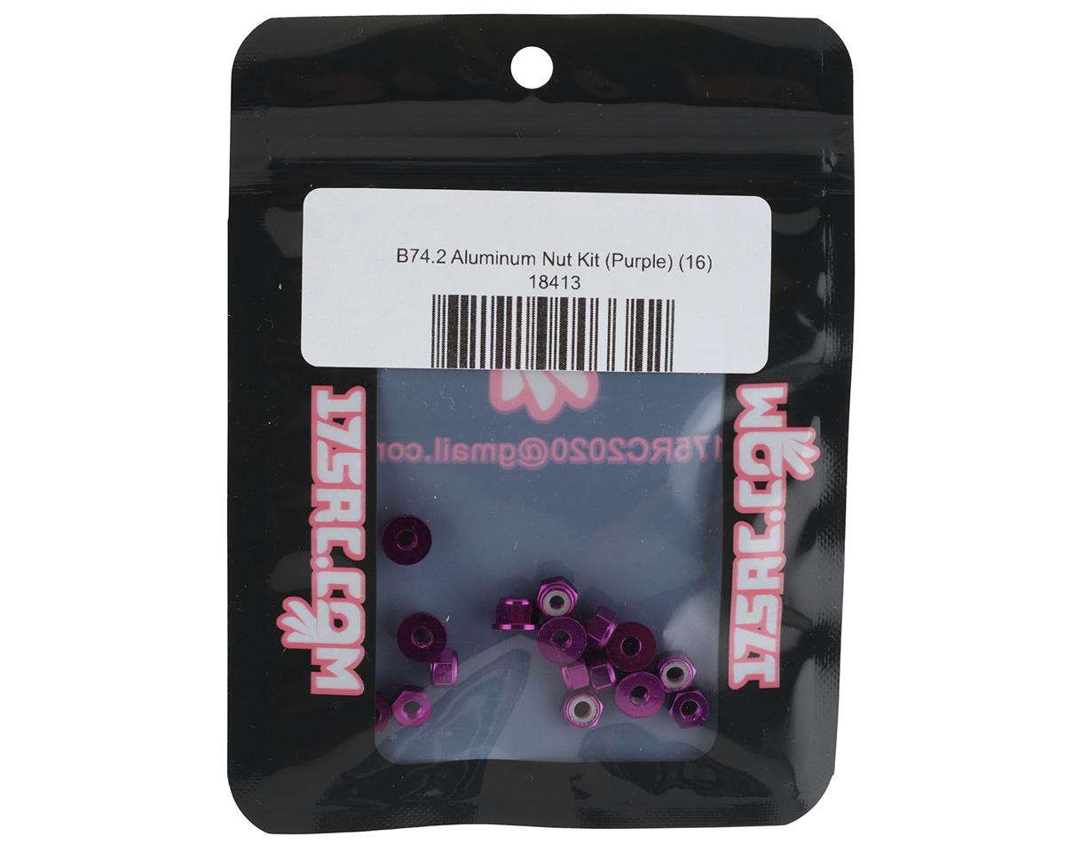 175RC B74.2 Aluminum Nut Kit (Purple) (16)