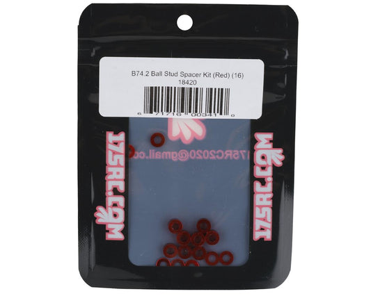 175RC B74.2 Ball Stud Spacer Kit (Red) (16)