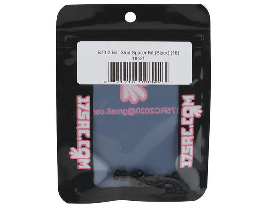 175RC B74.2 Ball Stud Spacer Kit (Black) (16)