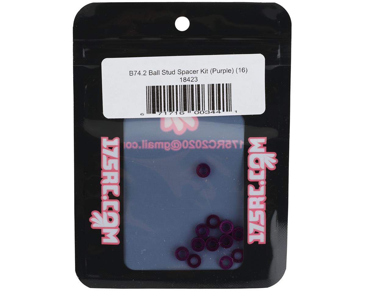 175RC B74.2 Ball Stud Spacer Kit (Purple) (16)
