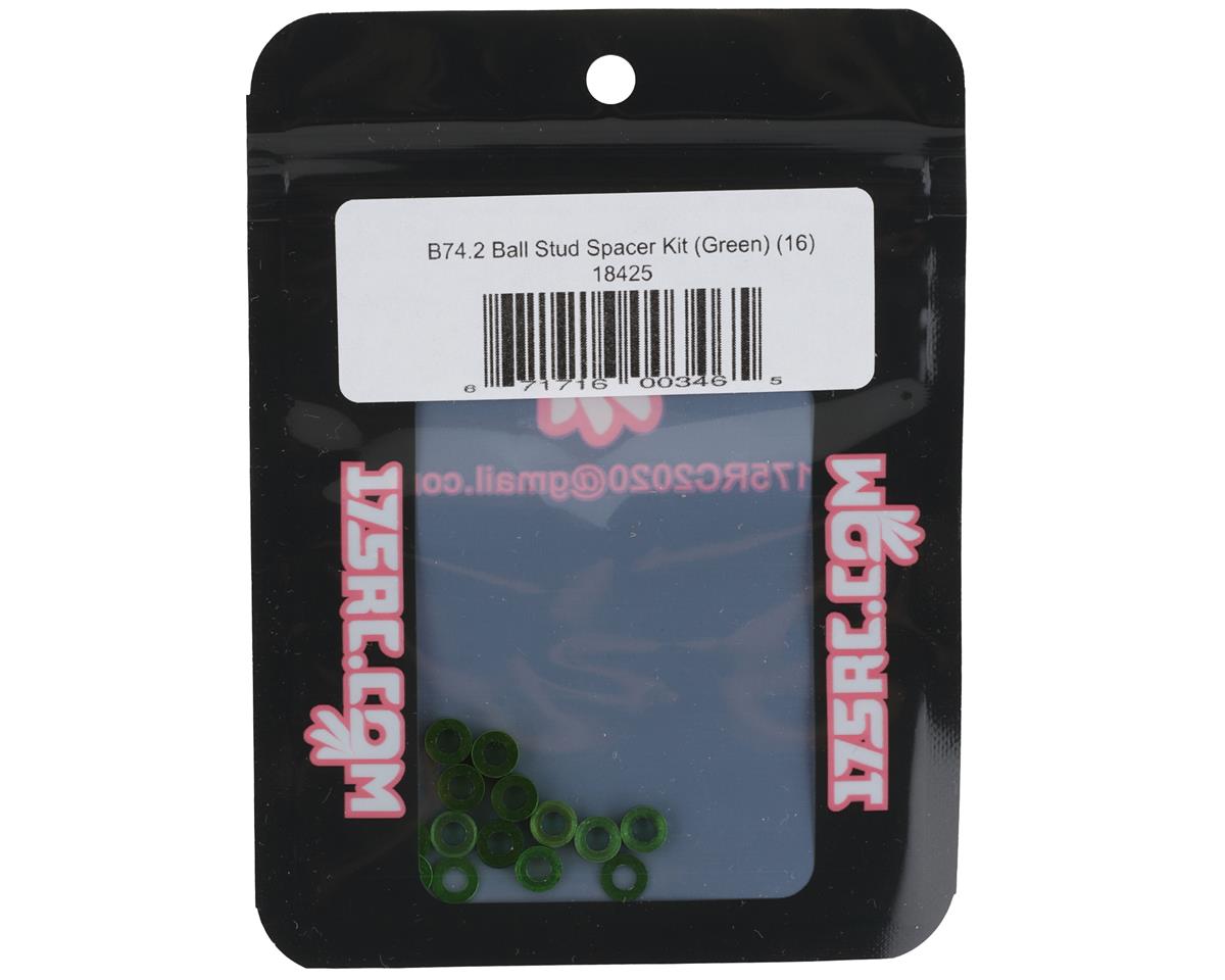 175RC B74.2 Ball Stud Spacer Kit (Green) (16)