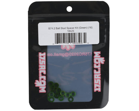175RC B74.2 Ball Stud Spacer Kit (Green) (16)