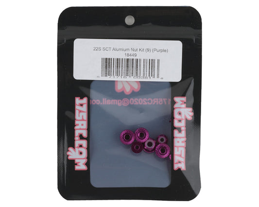 175RC Losi 22S SCT Aluminum Nut Kit (Purple) (9)