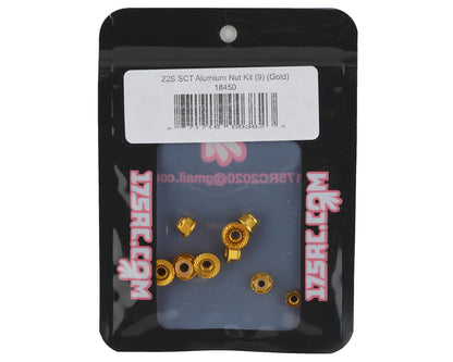 175RC Losi 22S SCT Aluminum Nut Kit (Gold) (9)