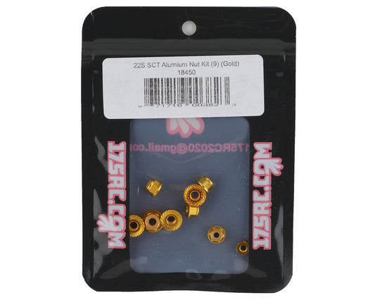 175RC Losi 22S SCT Aluminum Nut Kit (Gold) (9)